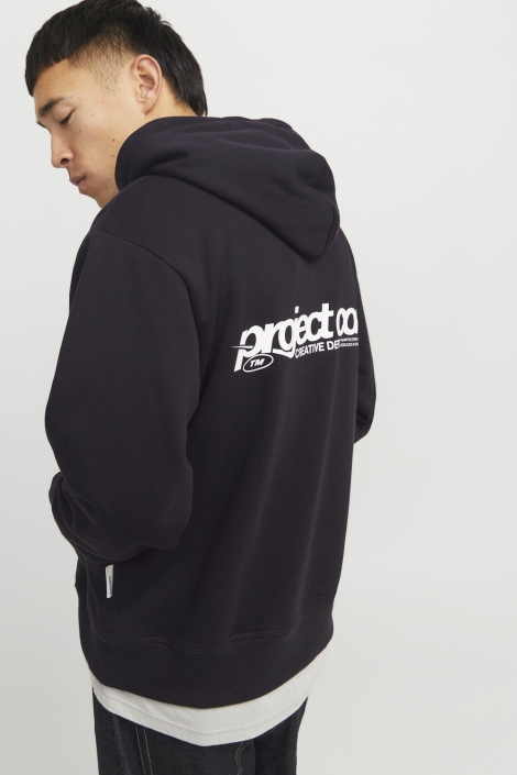 Jack & Jones jcounion print sweat hood noos